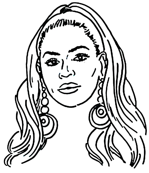 Beyonce Coloring Pages