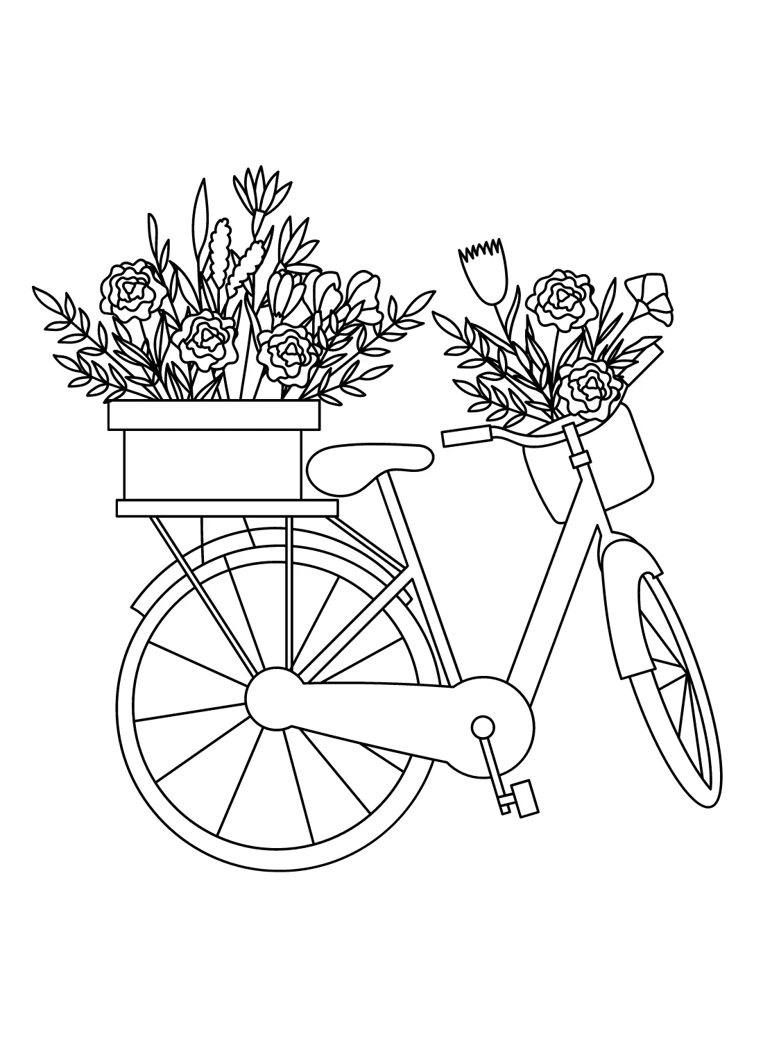 Bicycle Coloring Pages