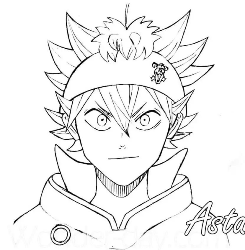 Black Clover Coloring Pages