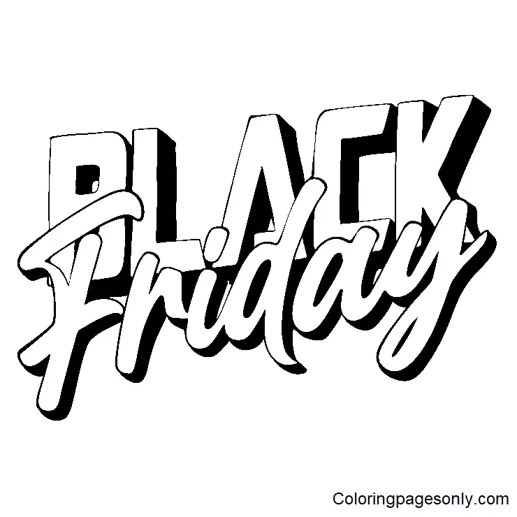Black Friday Coloring Pages