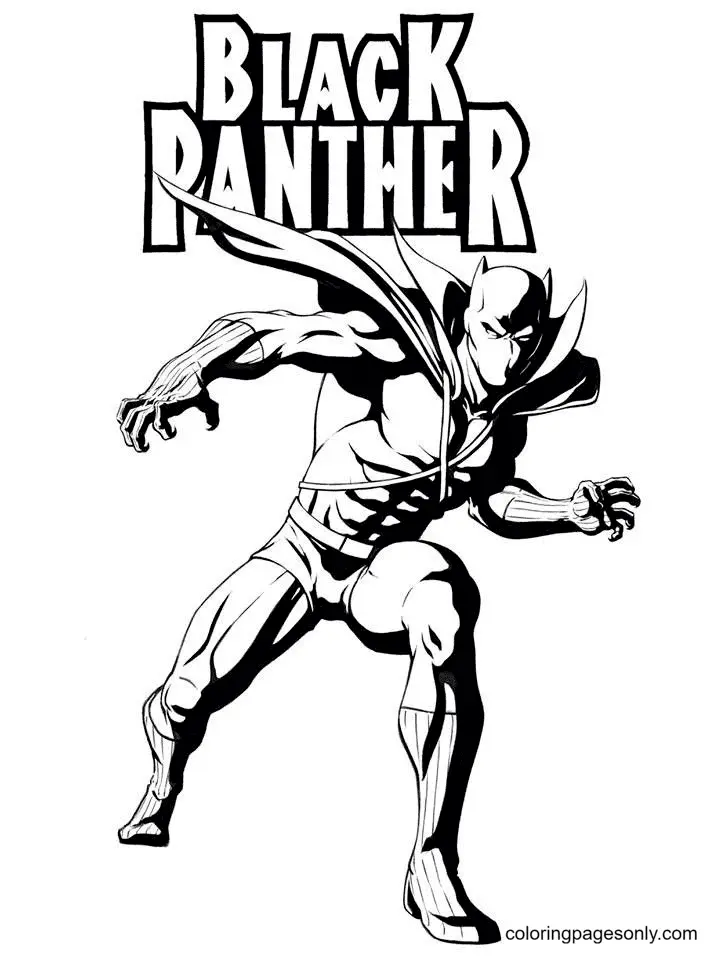 Black Panther Coloring Pages