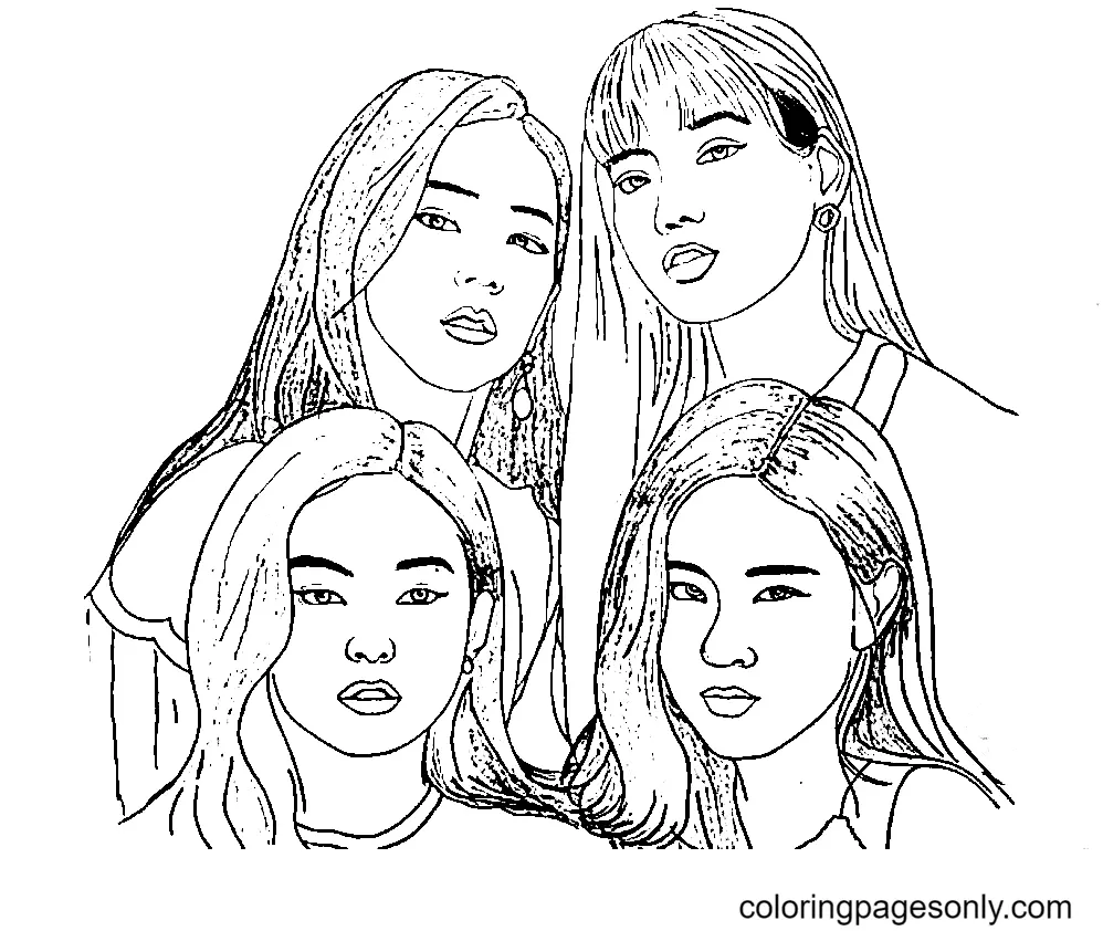 BlackPink Coloring Pages