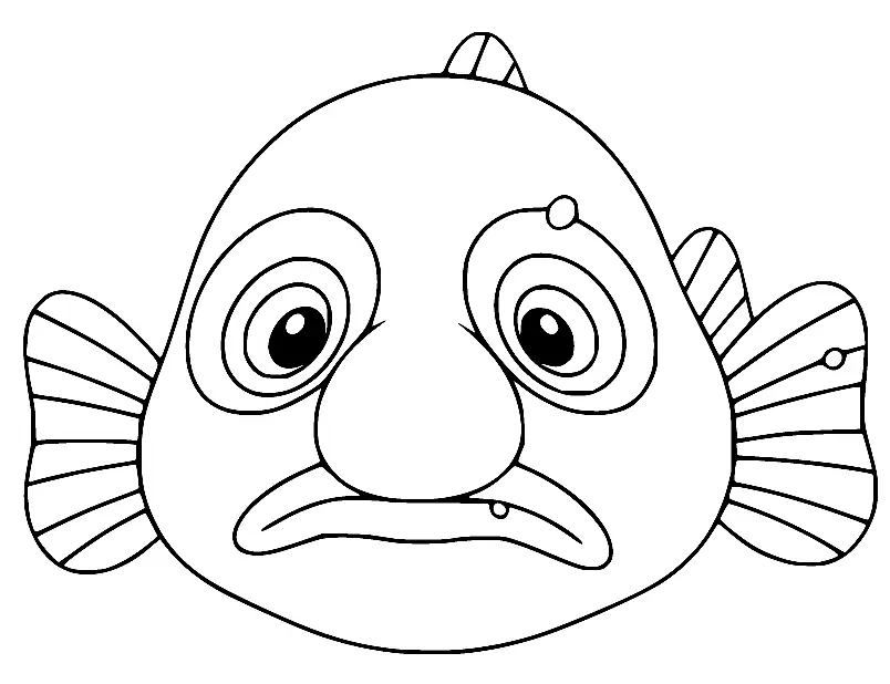 Blobfish Coloring Pages