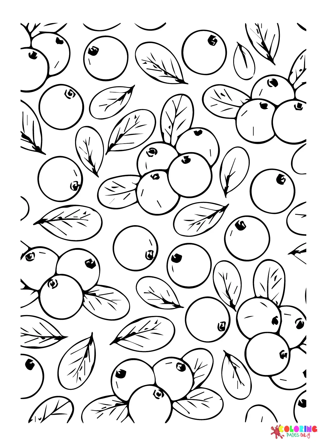 Blueberry Coloring Pages