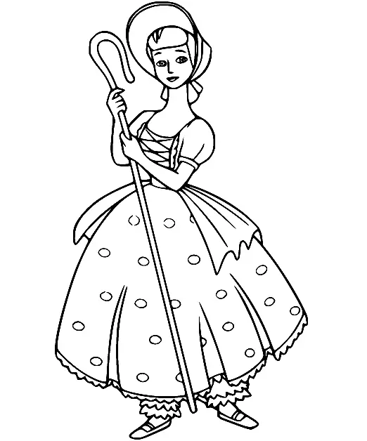 Bo Peep Coloring Pages — Coloring Pages to Print