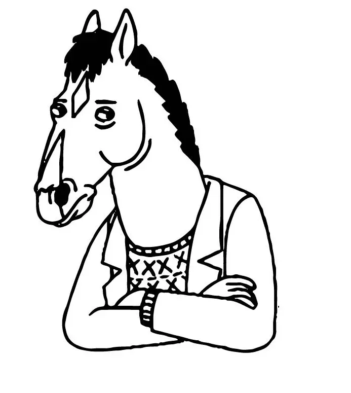Bojack Horseman Coloring Pages