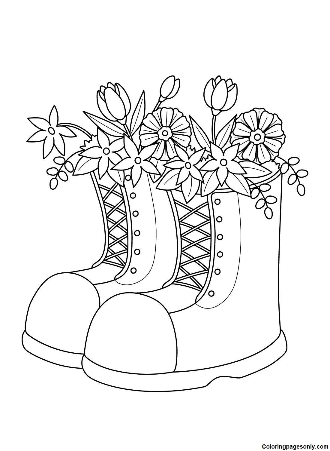 Boots Coloring Pages
