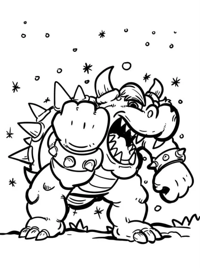 Bowser Coloring Pages