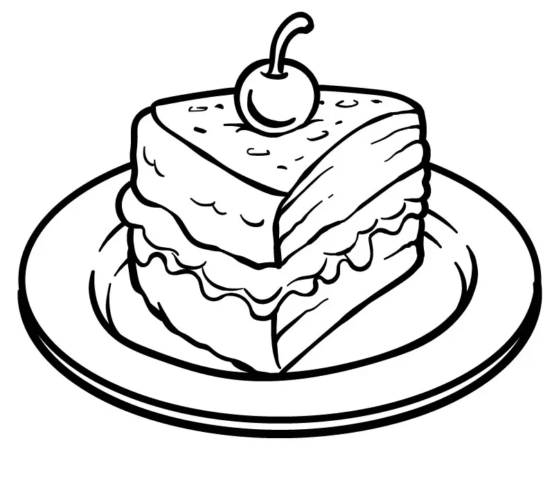 Cake Coloring Pages