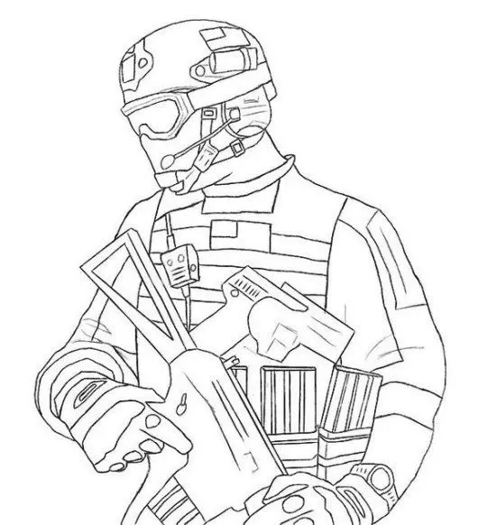 Call of Duty Coloring Pages