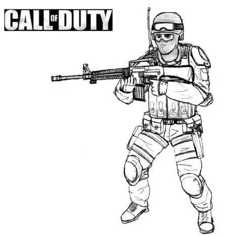 Call of Duty Coloring Pages — Coloring Pages to Print