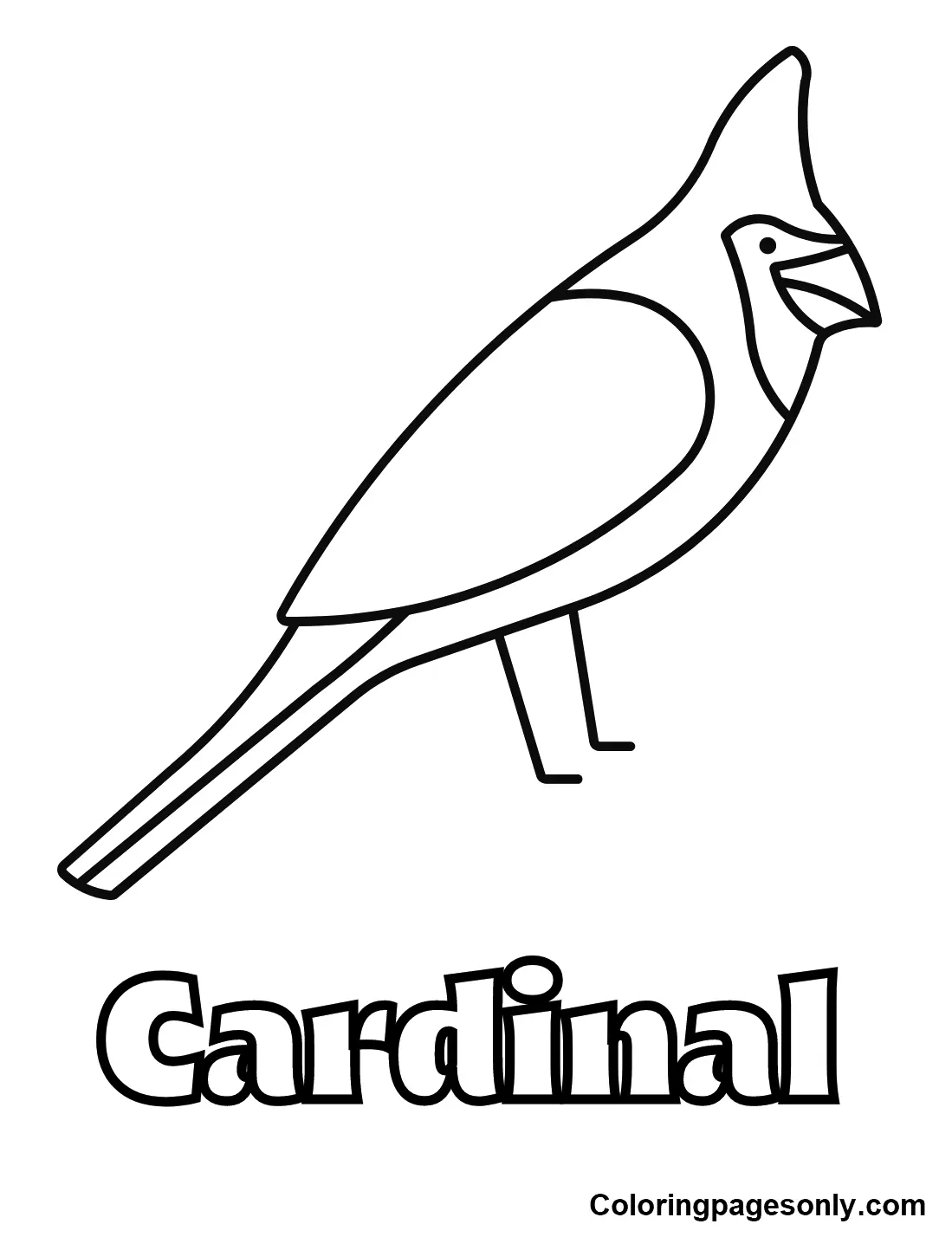 Cardinal Coloring Pages