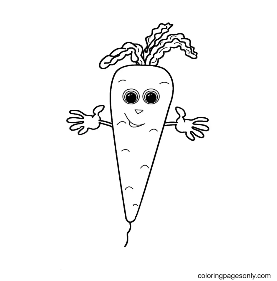 Carrot Coloring Pages