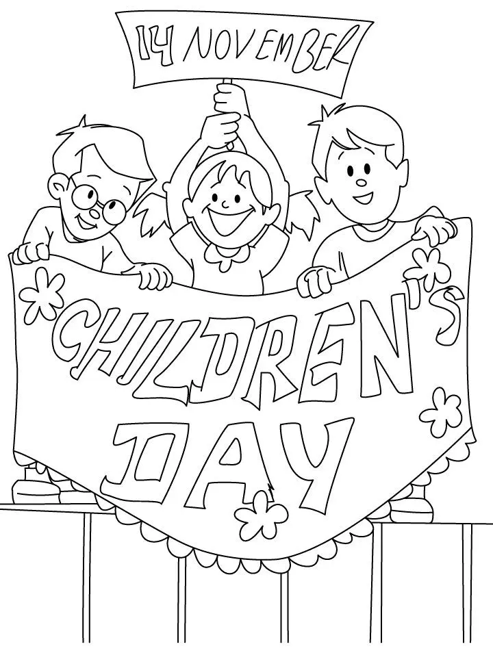 Children s Day Coloring Pages