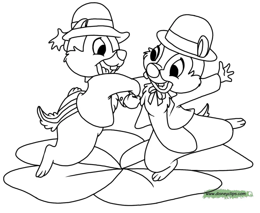 Chip and Dale Rescue Rangers Coloring Pages