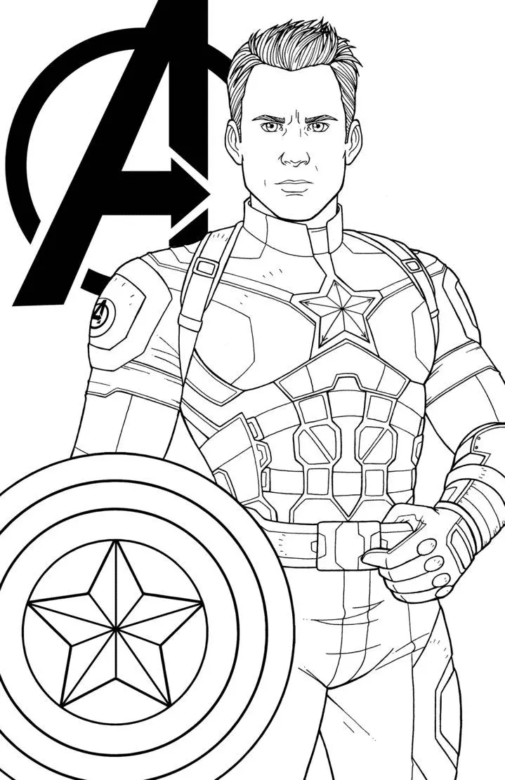 Chris Evans Coloring Pages