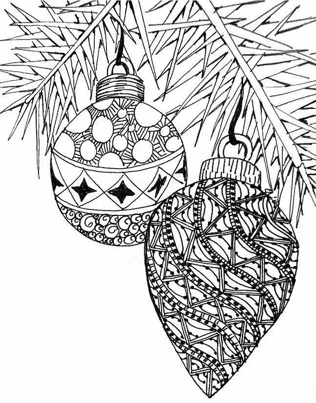 Christmas Adult Coloring Pages