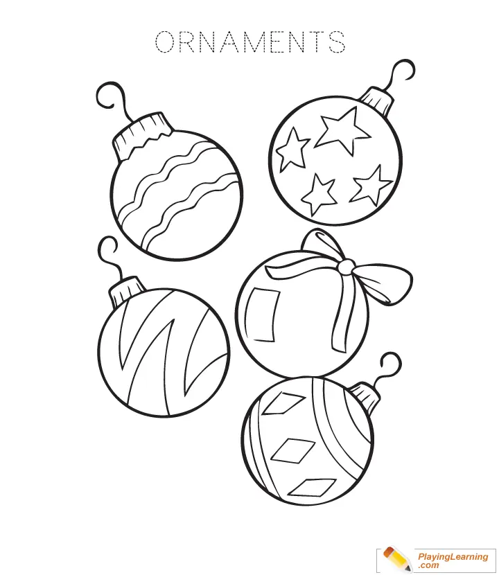 Christmas Balls Coloring Pages