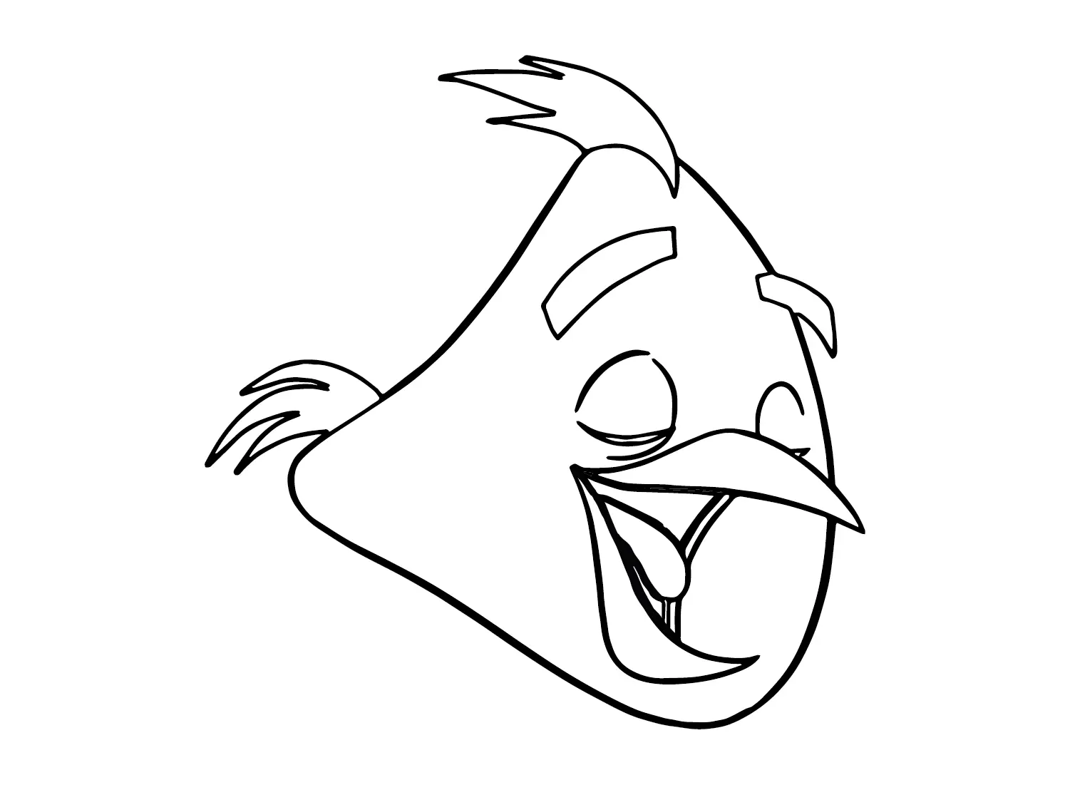 Chuck Angry Bird Coloring Pages