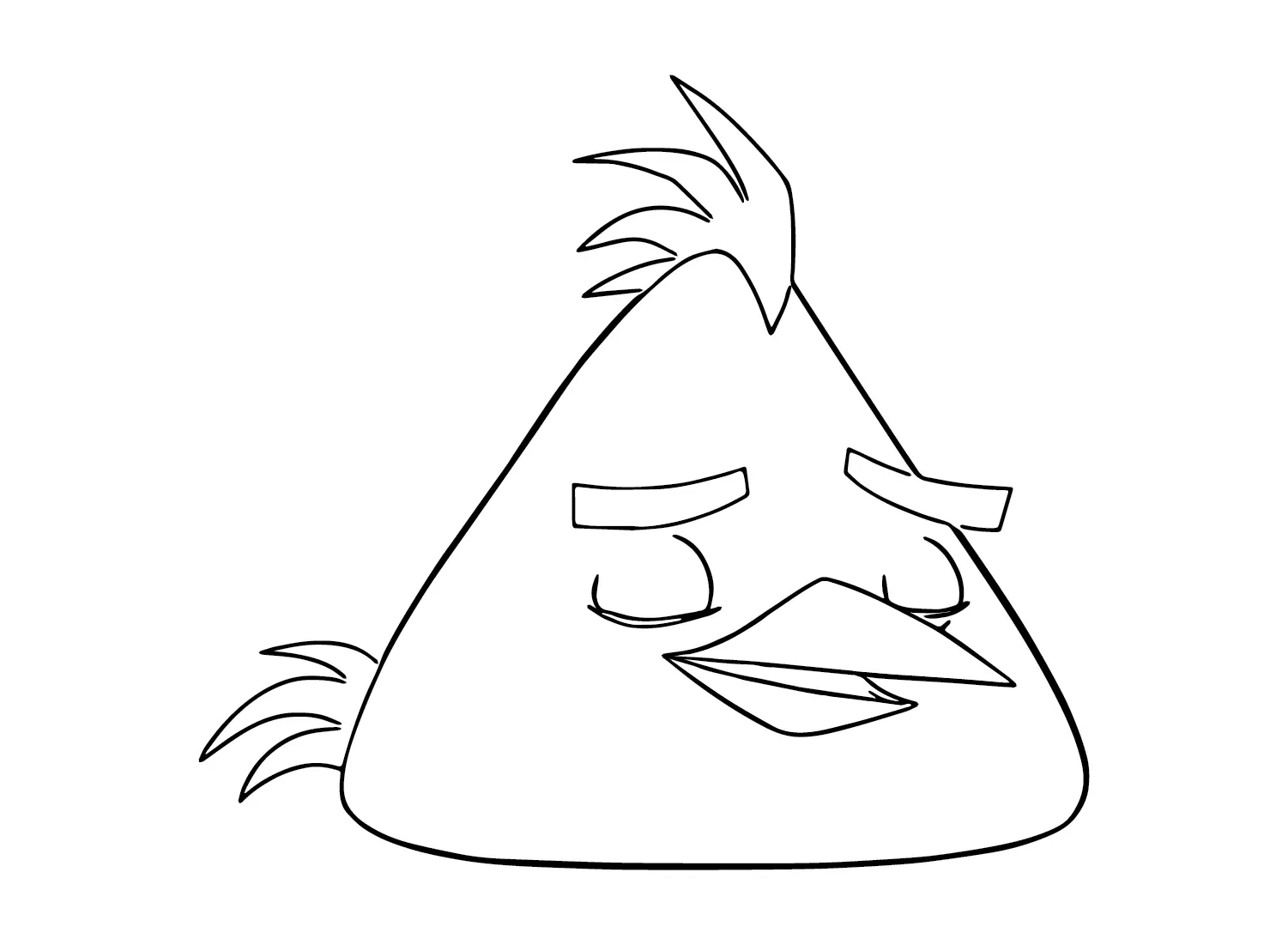 Chuck Angry Bird Coloring Pages