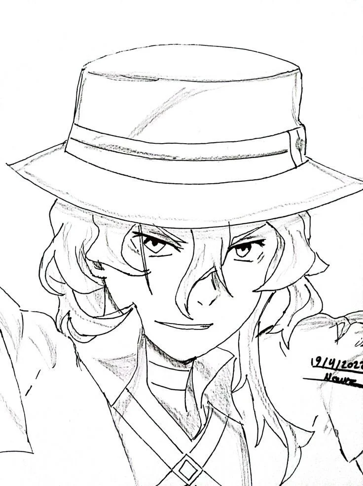 Chuuya Coloring Pages