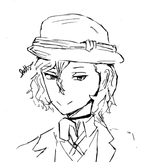 Chuuya Coloring Pages