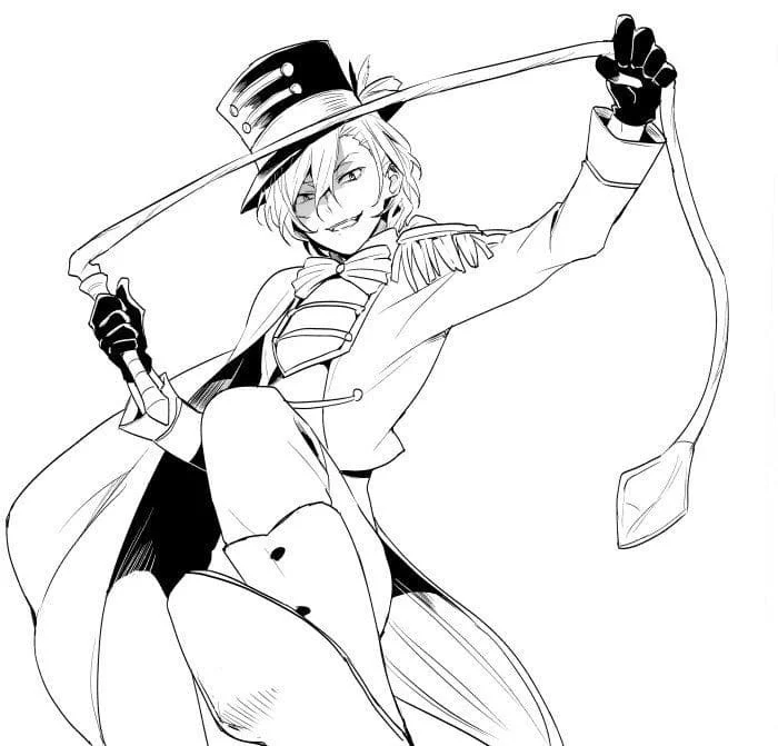 Chuuya Coloring Pages