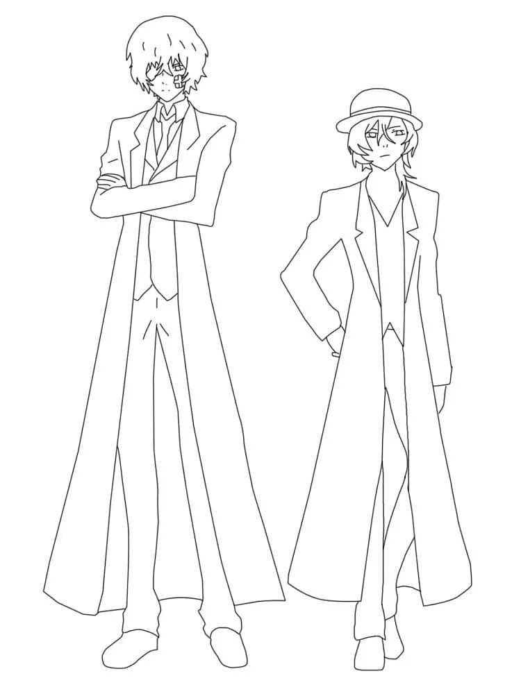 Chuuya Coloring Pages