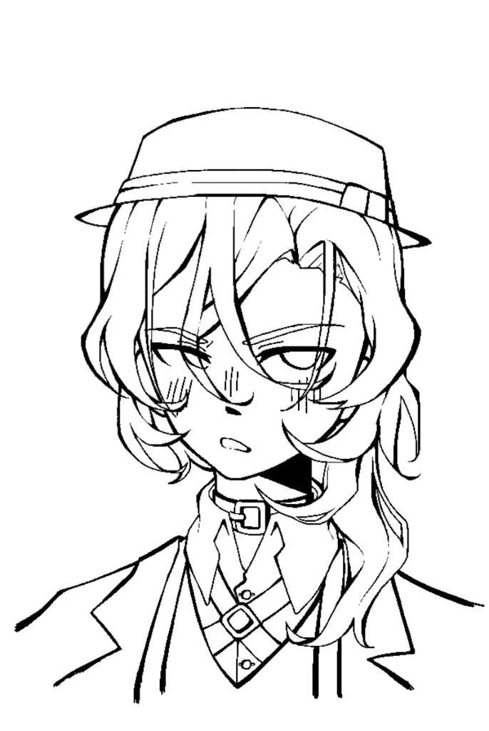 Chuuya Coloring Pages