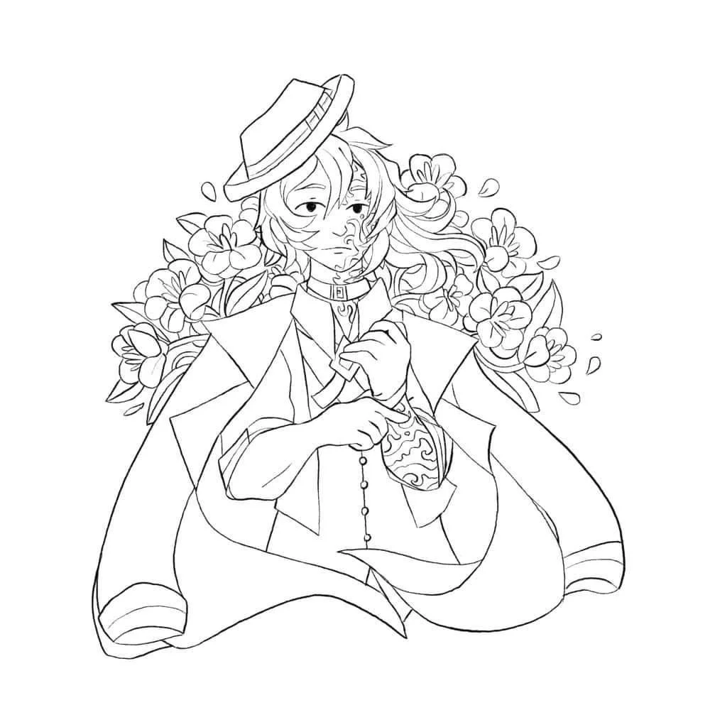 Chuuya Coloring Pages