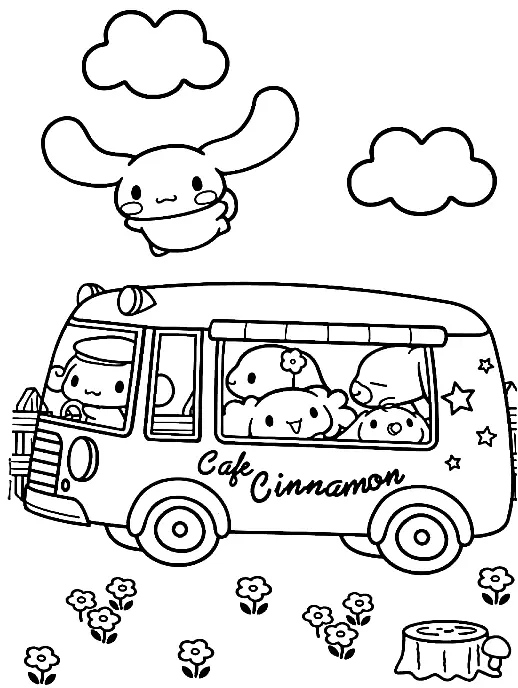 Cinnamoroll Coloring Pages