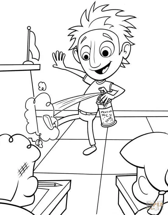 Cloudy with a Chance of Meatballs Coloring Pages