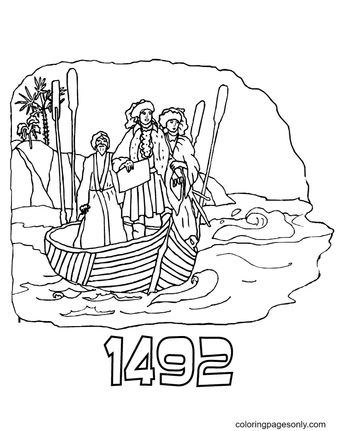 Columbus Day Coloring Pages