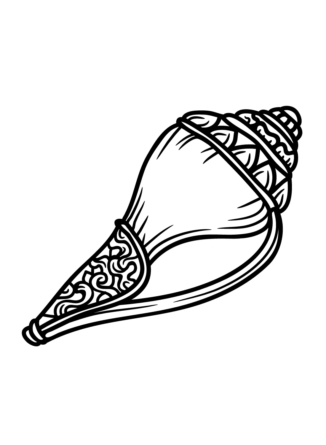 Conch Coloring Pages