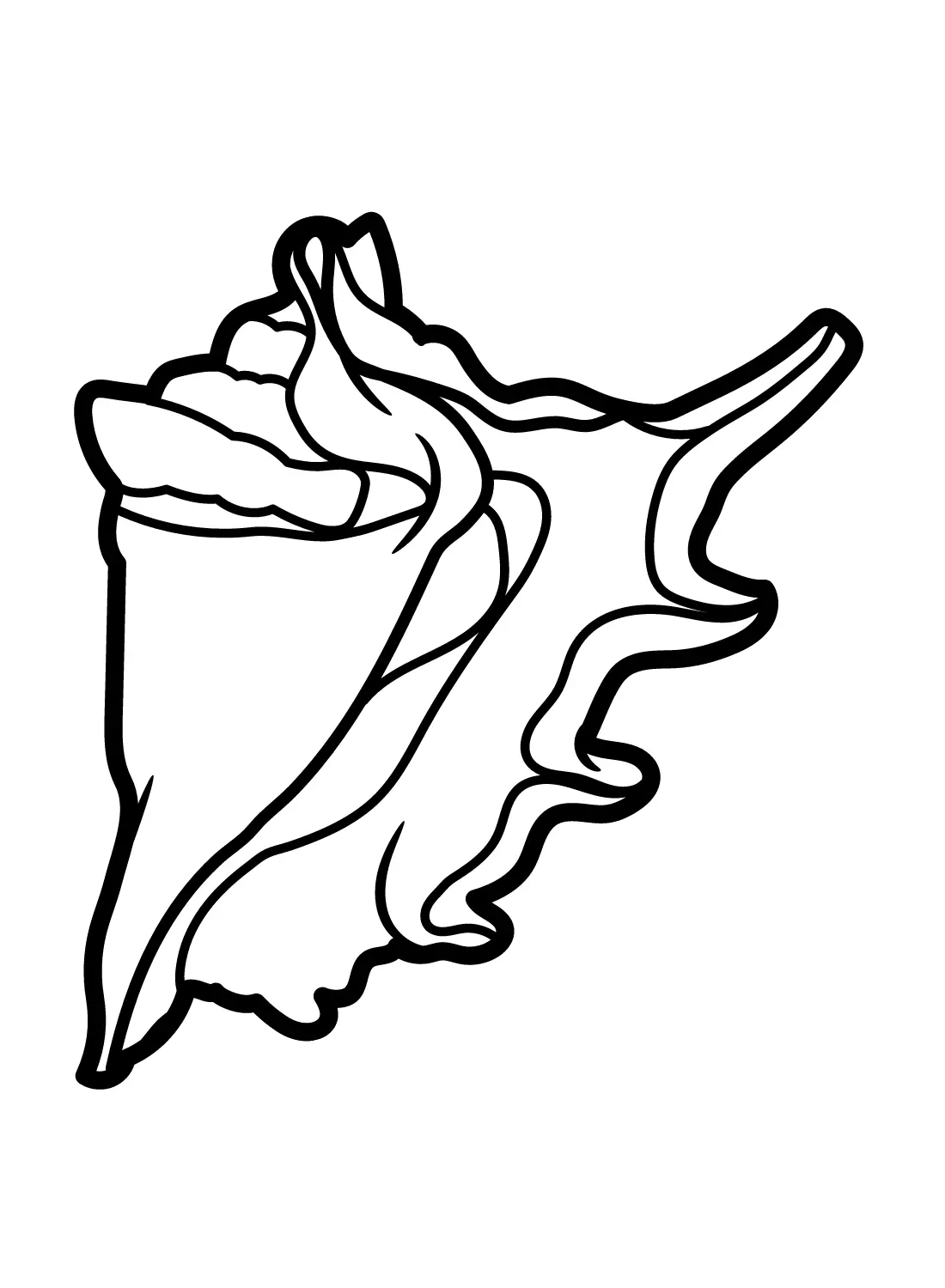 Conch Coloring Pages