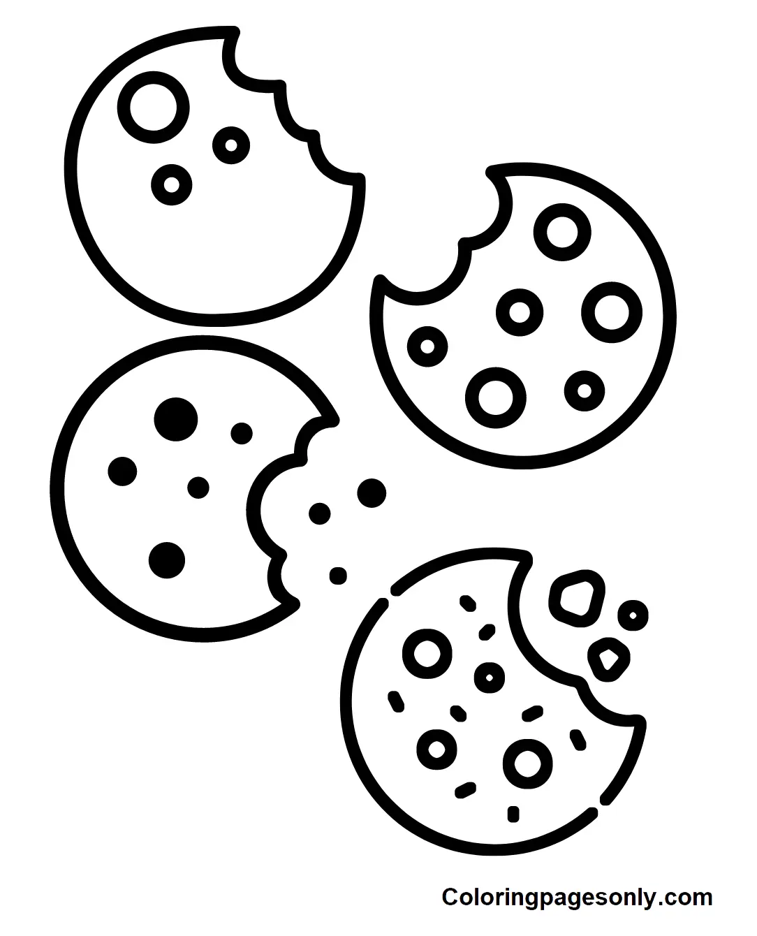 Cookie Coloring Pages