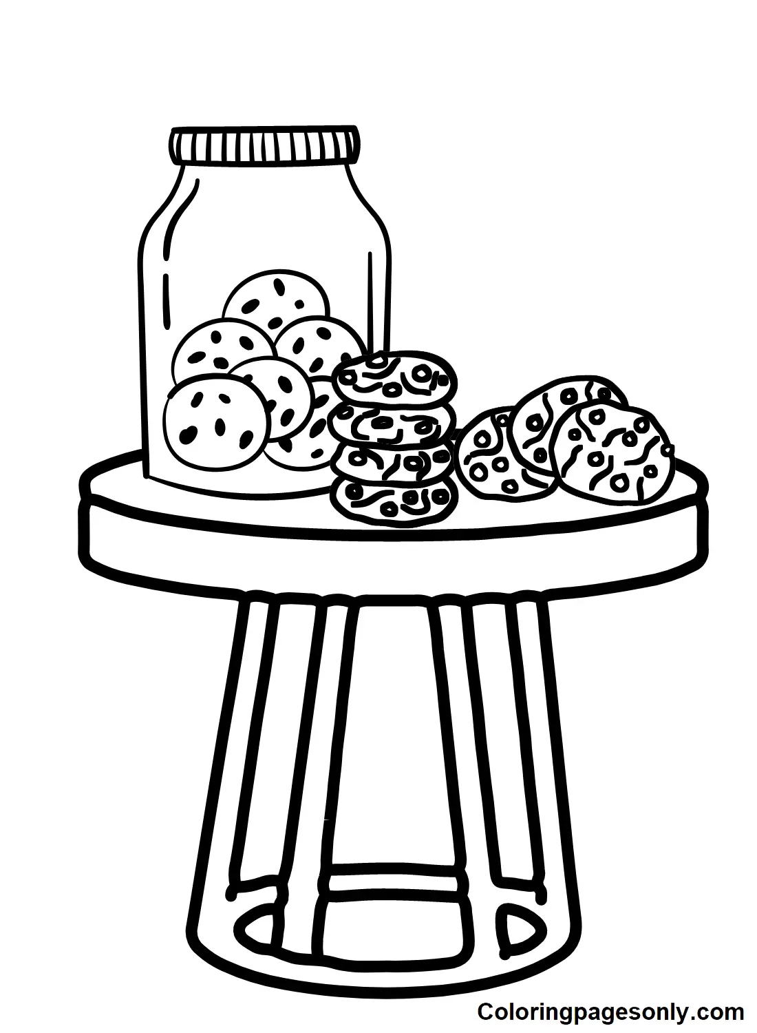 Cookie Coloring Pages