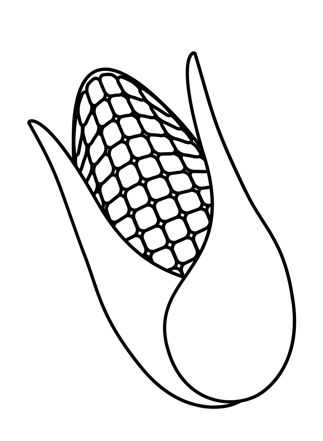 Corn Coloring Pages