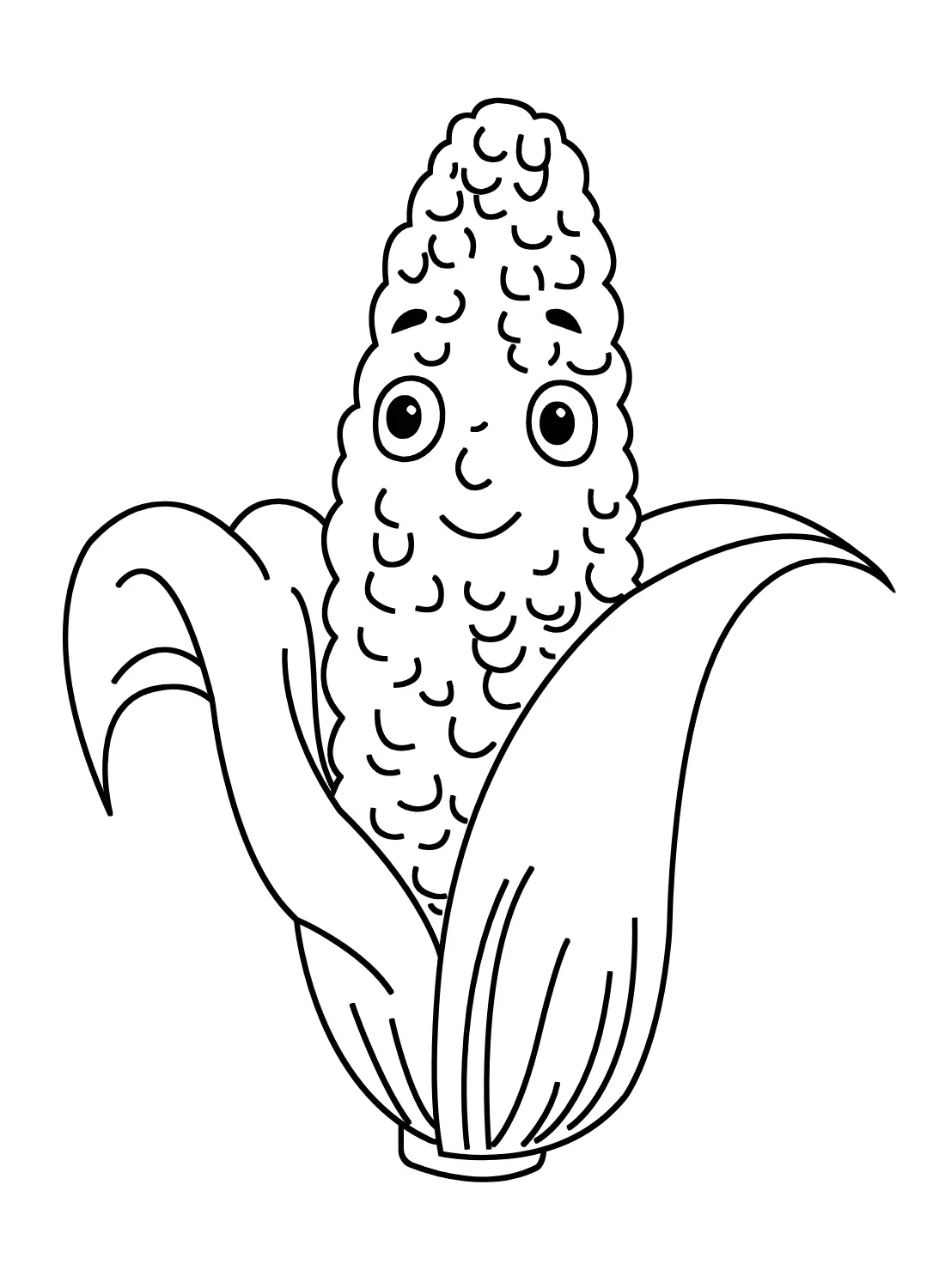 Corn Coloring Pages