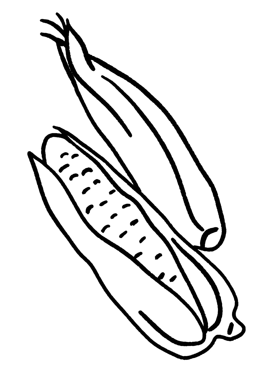 Corn Coloring Pages