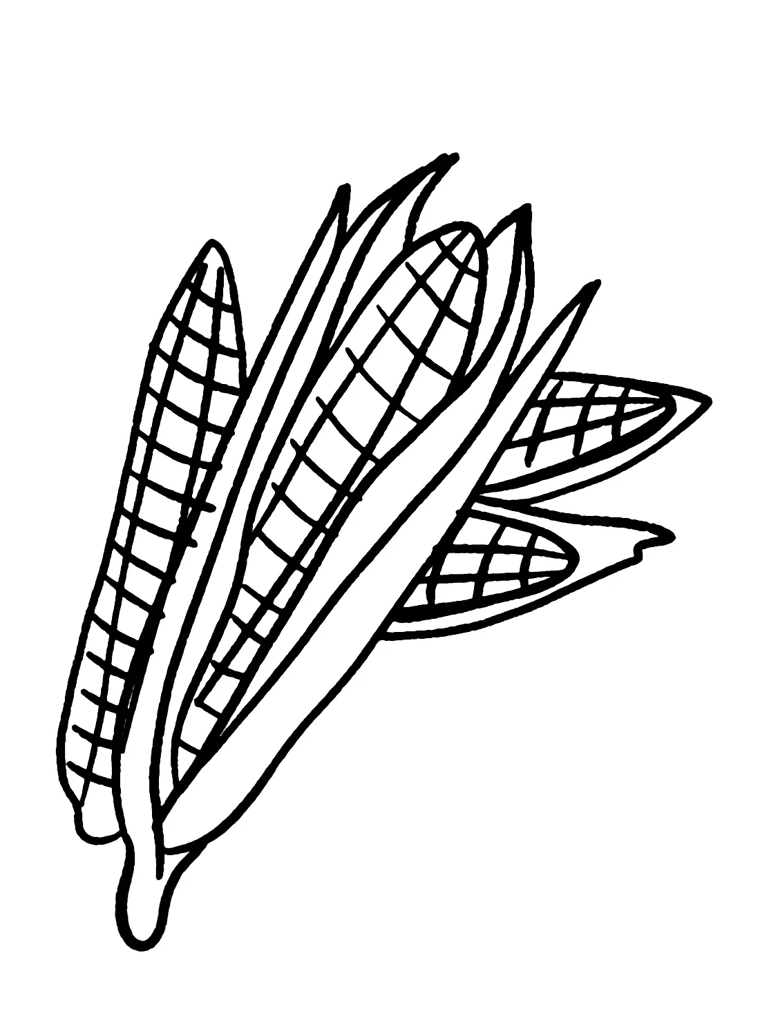 Corn Coloring Pages