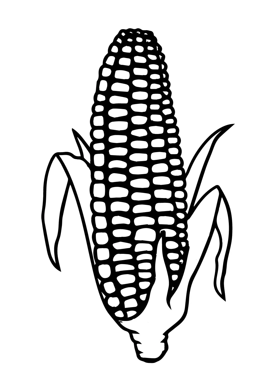 Corn Coloring Pages