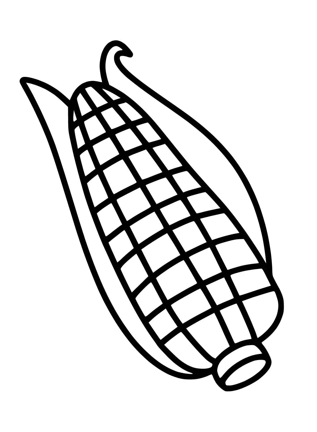 Corn Coloring Pages