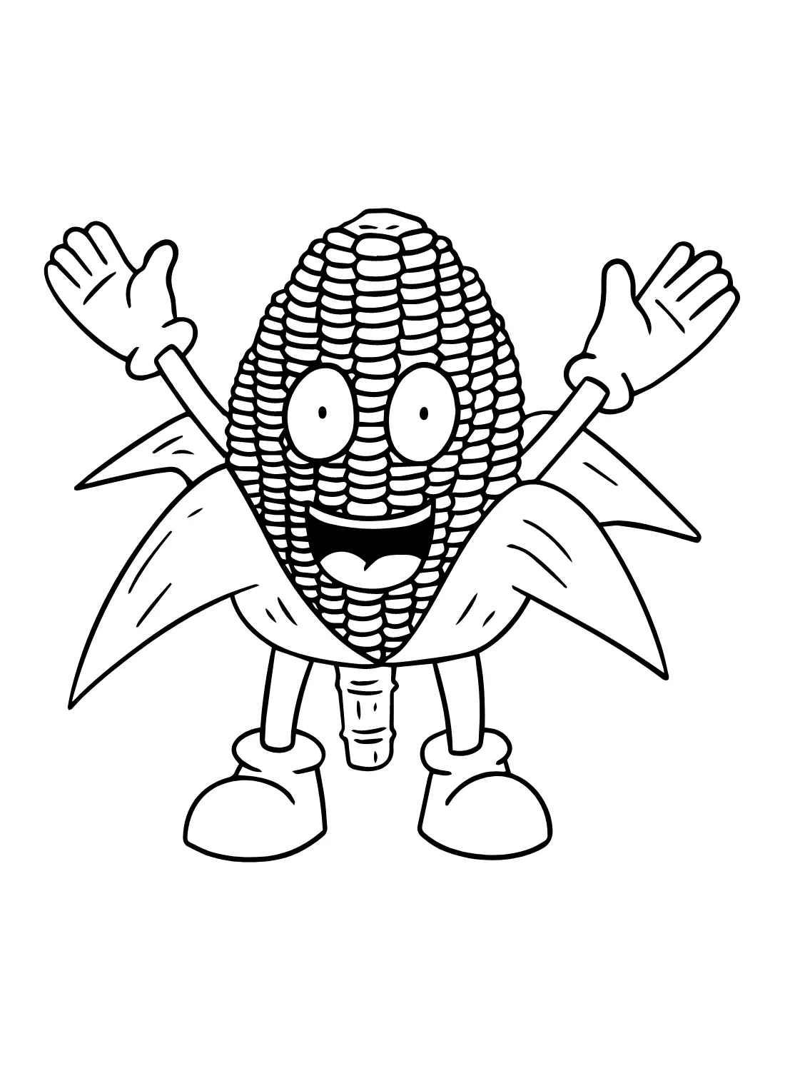 Corn Coloring Pages