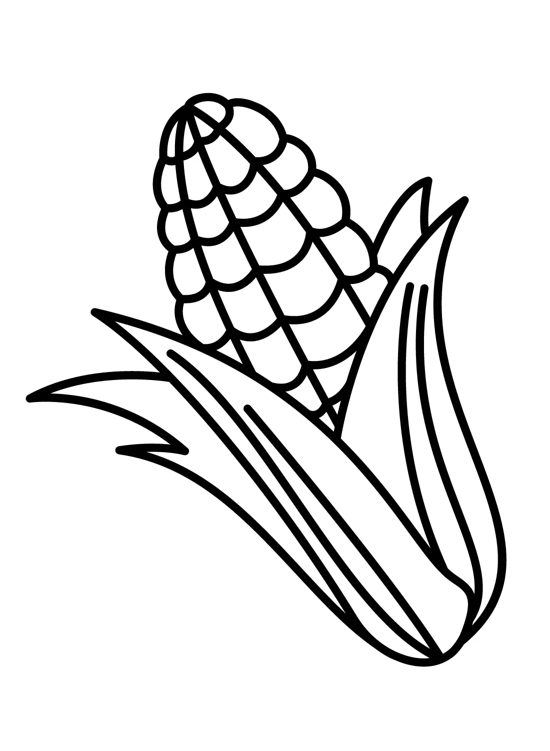 Corn Coloring Pages