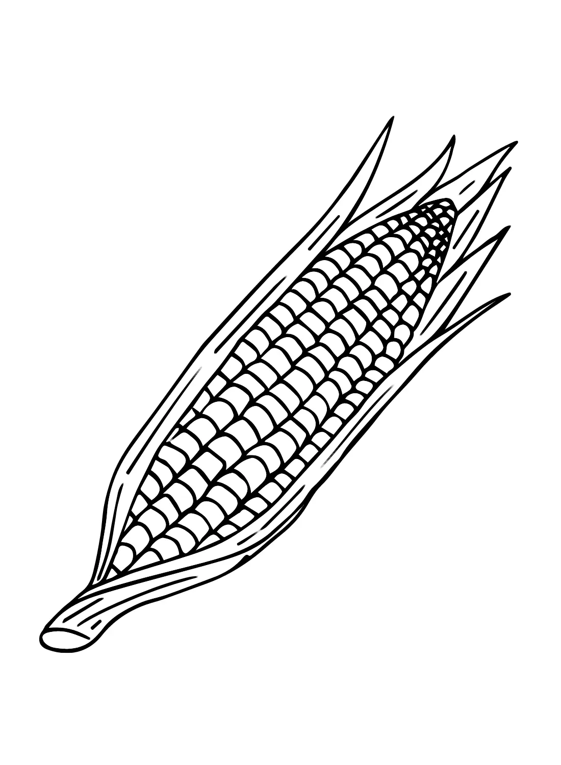 Corn Coloring Pages