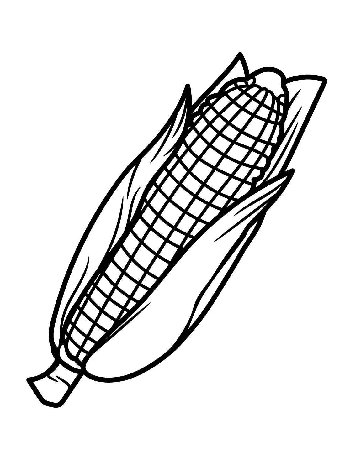 Corn Coloring Pages