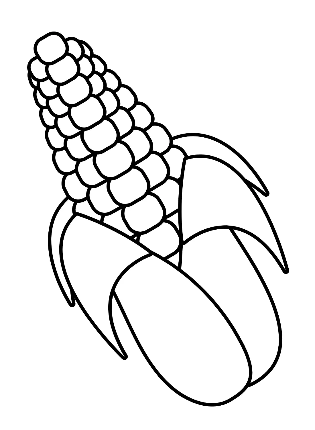 Corn Coloring Pages