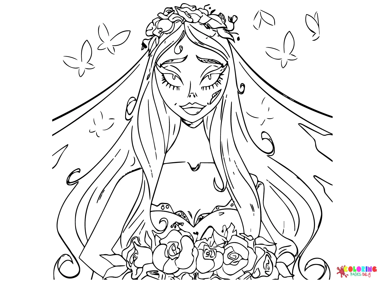 Corpse Bride Coloring Pages