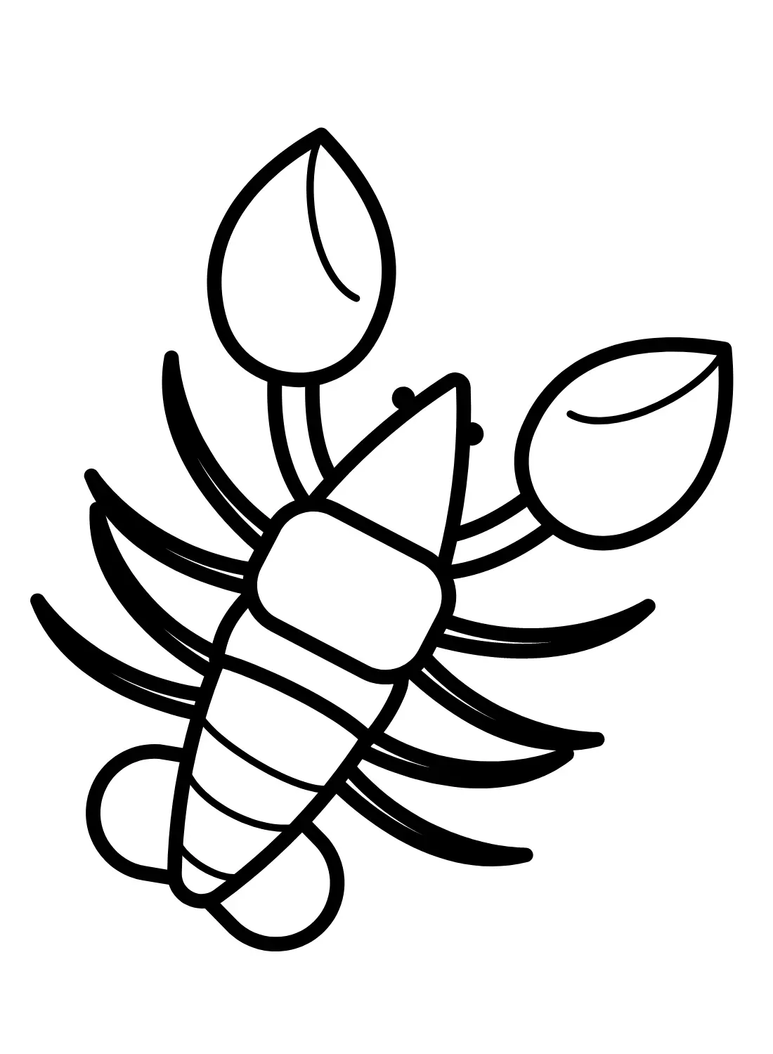 Crawfish Coloring Pages